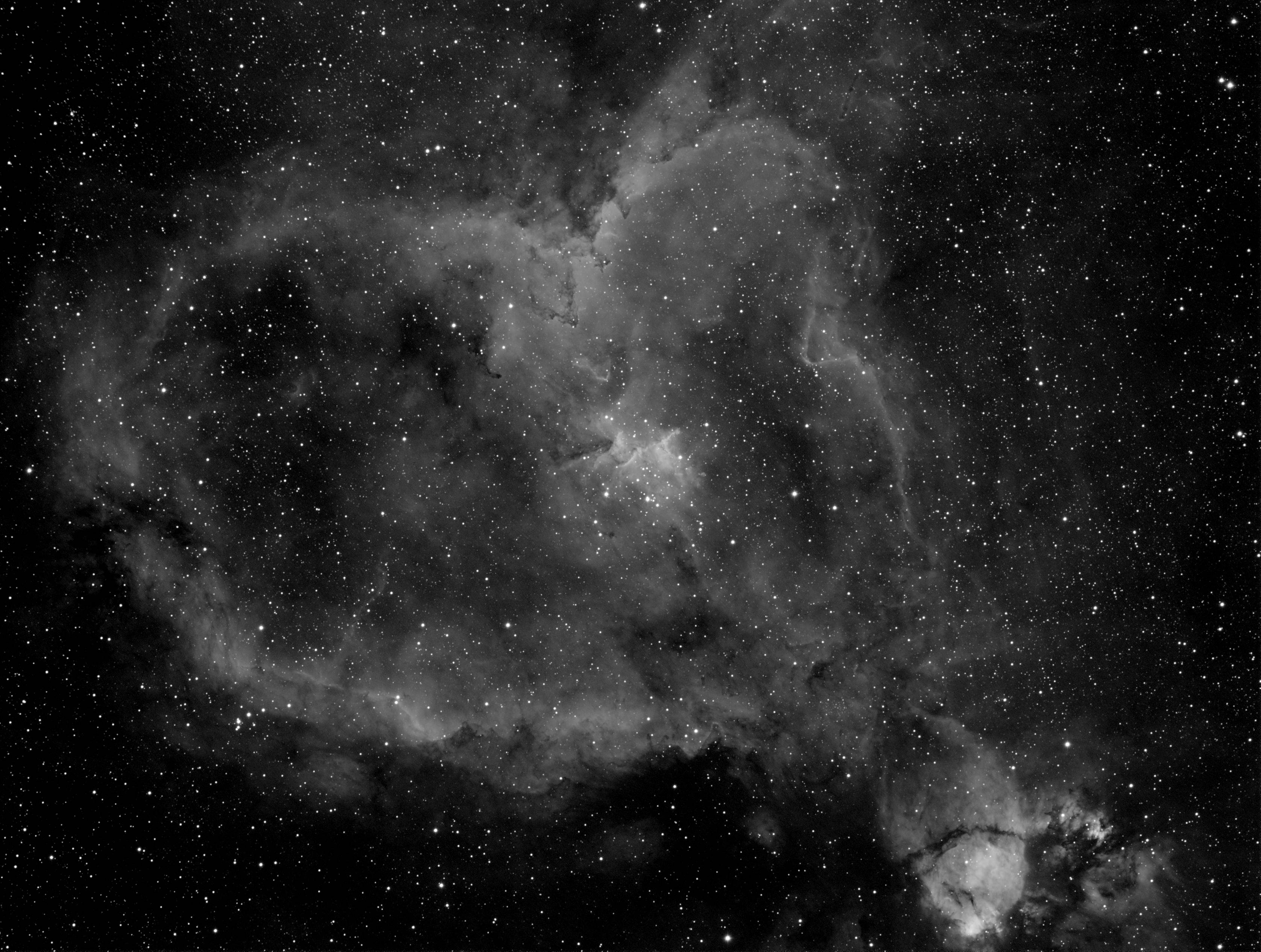 IC 1805 - Heart Nebula in Ha
