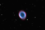 M57 - The Ring Nebula. Taken with an MN190 Maksutov-Newtonian reflector and an STF-8300M CCD camera.